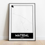 Matsdal Urban Karta Poster