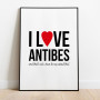 I love Antibes Poster