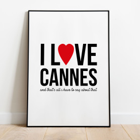 I love Cannes Poster