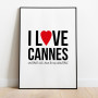 I love Cannes Poster