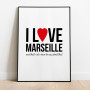 I love Marseille Poster