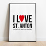 I love St. Anton Poster
