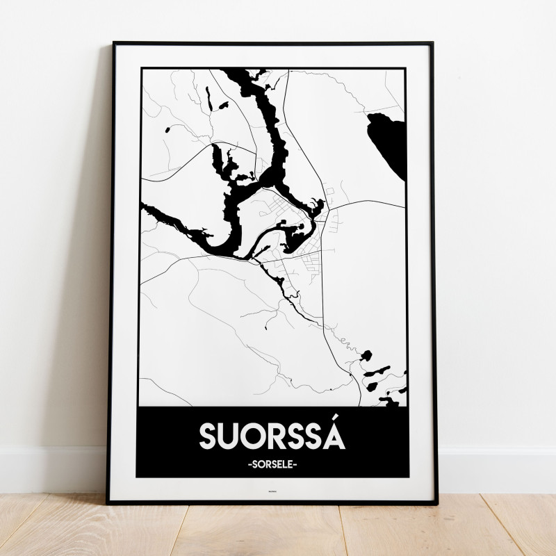 Suorssá Urban Karta Poster
