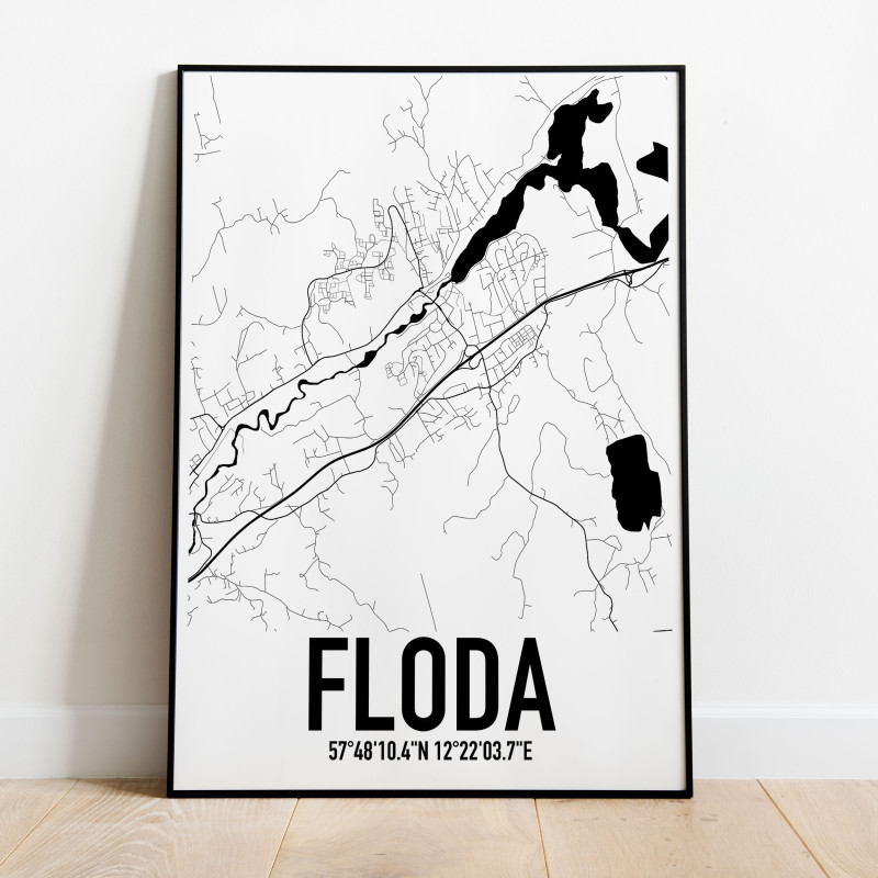Floda Karta Poster
