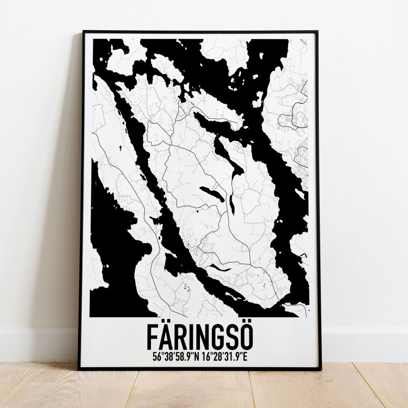 Färingsö Karta
