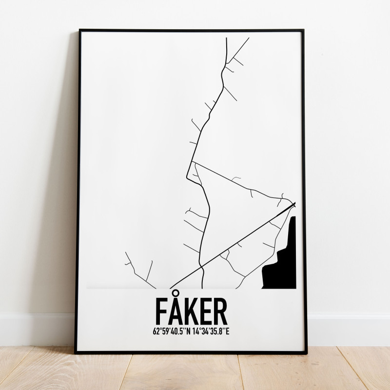 Fåker Karta