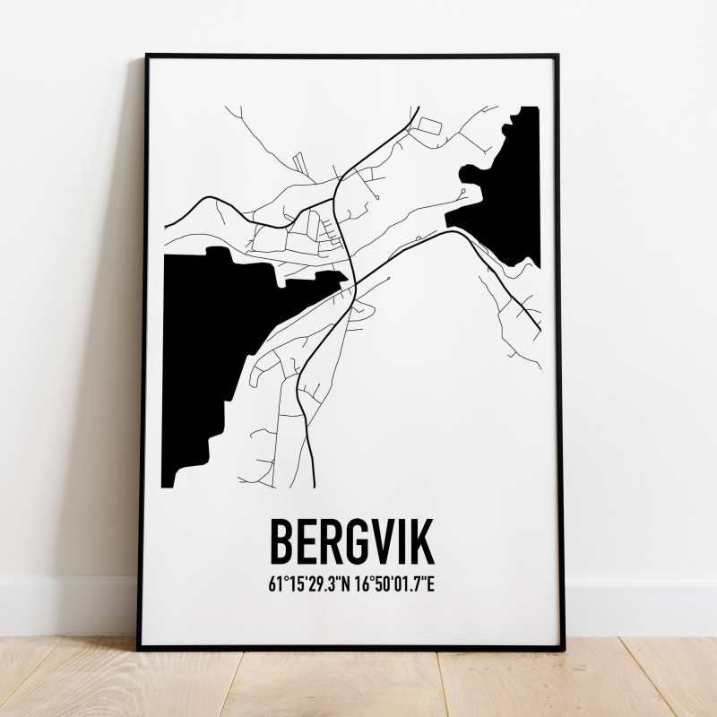 Bergvik Karta Poster