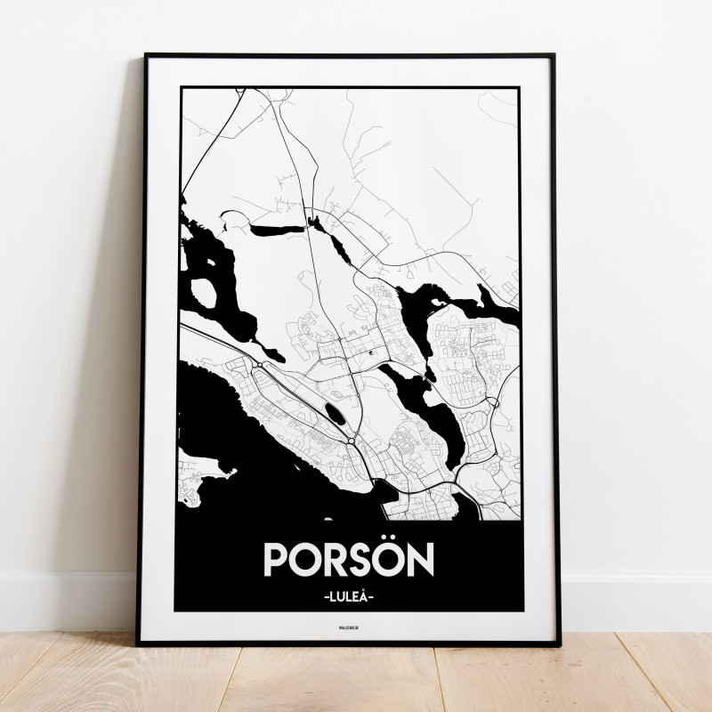 Porsön Luleå Urban Poster
