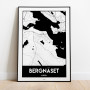 Bergnäset Luleå Urban Poster