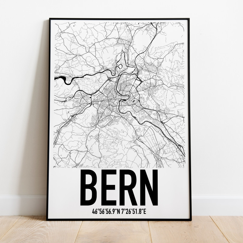 Bern Karta Poster