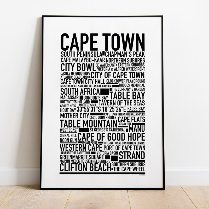 Kapstaden Cape Town Poster