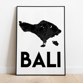Bali Karta Poster