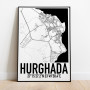 Hurghada Karta Poster