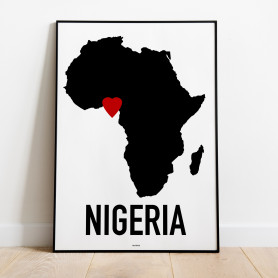Nigeria Heart Poster