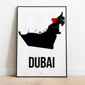 Dubai Heart Poster