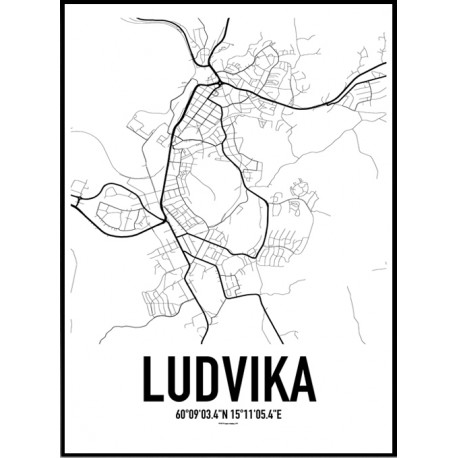 Ludvika Karta Poster