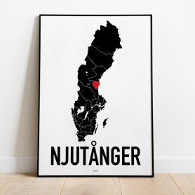 Njutånger Heart Poster