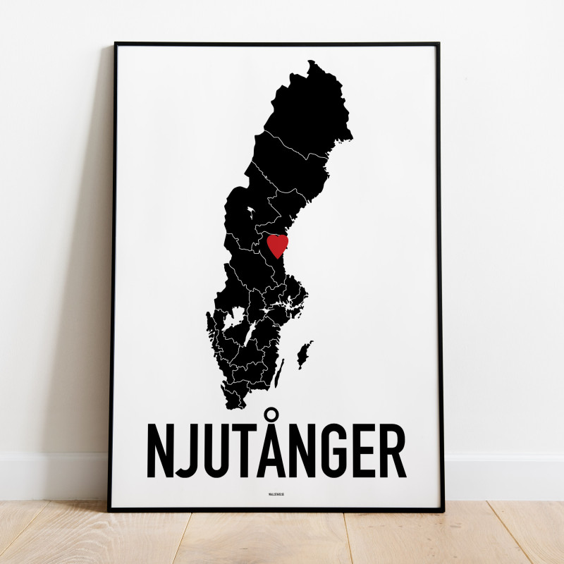 Njutånger Heart Poster