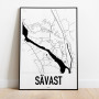 Sävast Karta