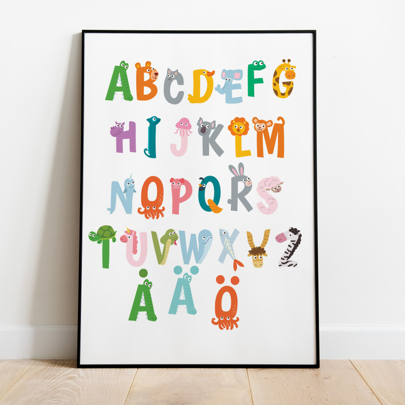 Alfabetet Barn Poster