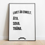 Träna Livet Poster
