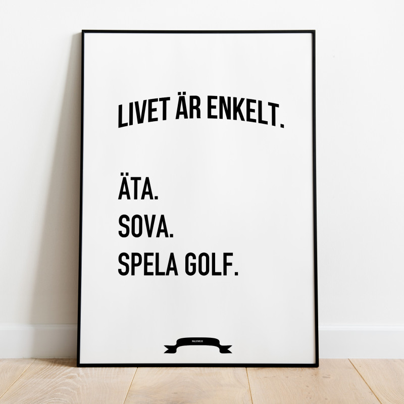 Golf Livet Poster