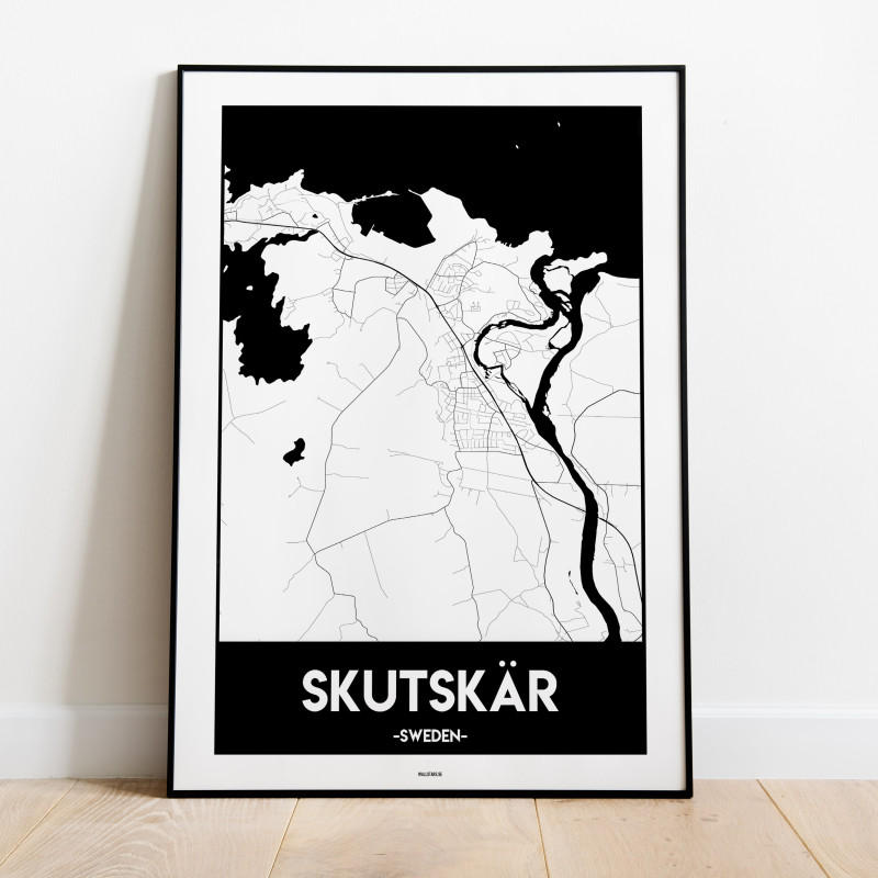 Skutskär Karta Poster