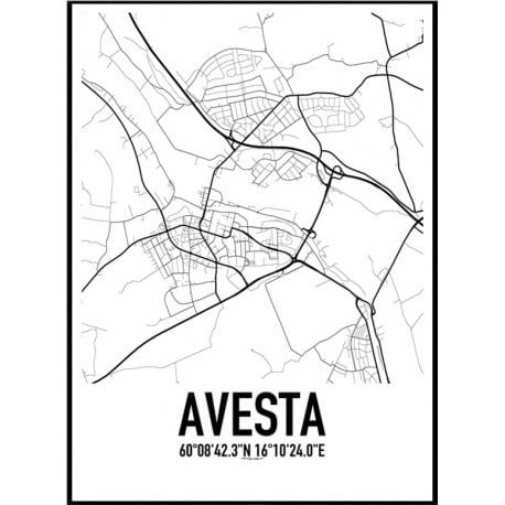 Avesta Karta. Hitta dina posters online hos Wallstars