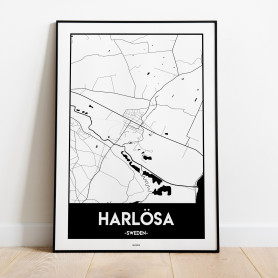Harlösa Urban Karta