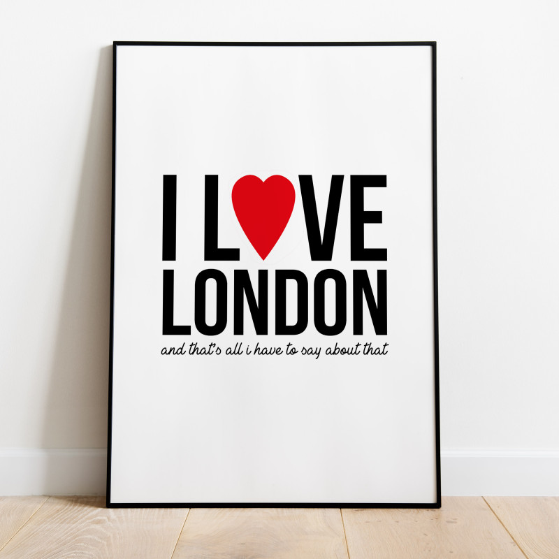 I Love London Poster