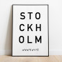 Stockholm Optik Poster