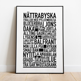 Nättrabyska Poster
