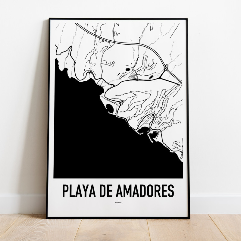 Playa de Amadores Karta