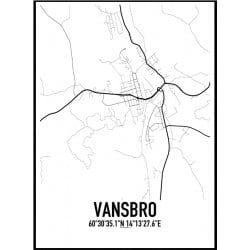 Vansbro Karta Poster