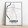 Bjurholm Karta Poster