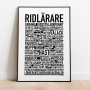 Ridlärare Poster
