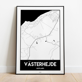 Västerhejde Gotland Urban Karta