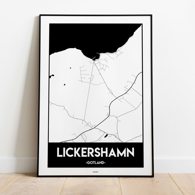 Lickershamn Gotland Urban Karta