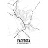 Fagersta Karta Poster