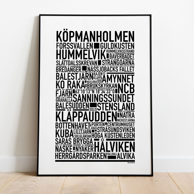 Köpmanholmen Poster