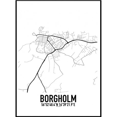 Borgholm Karta Poster