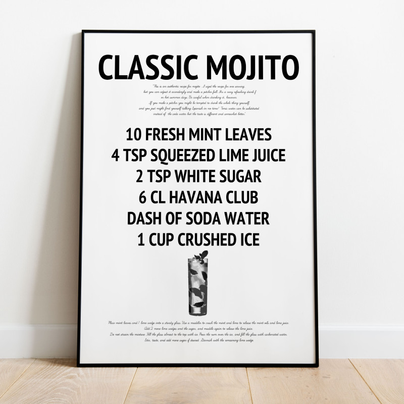 Classic Mojito Poster