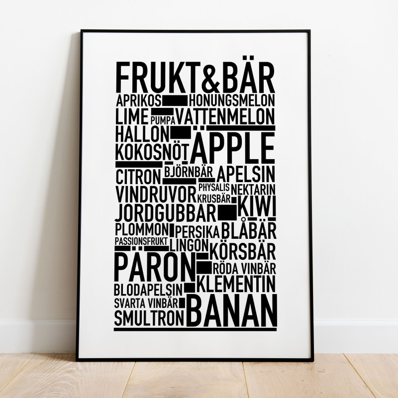Frukt & Bär Poster