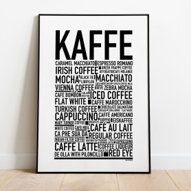 Kaffe Sorter Poster