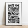 White Wine Poster