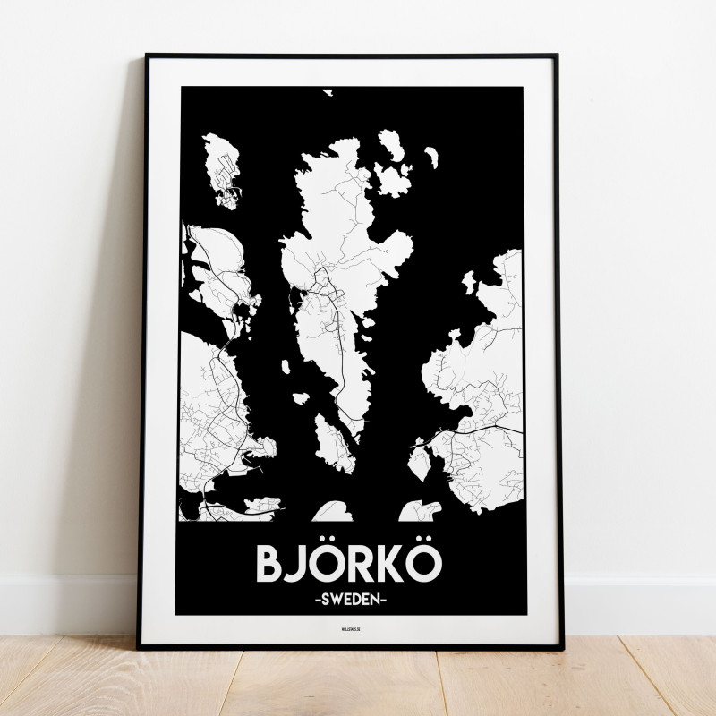 Björkö Bohuslän Urban Karta