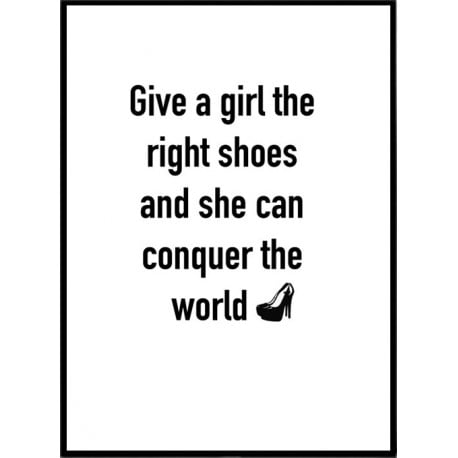 Girl Shoes Poster