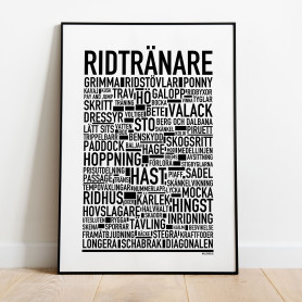Ridtränare Poster