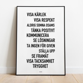 Poster med upp till 15 valfria ord.