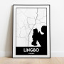 Lingbo Urban Karta